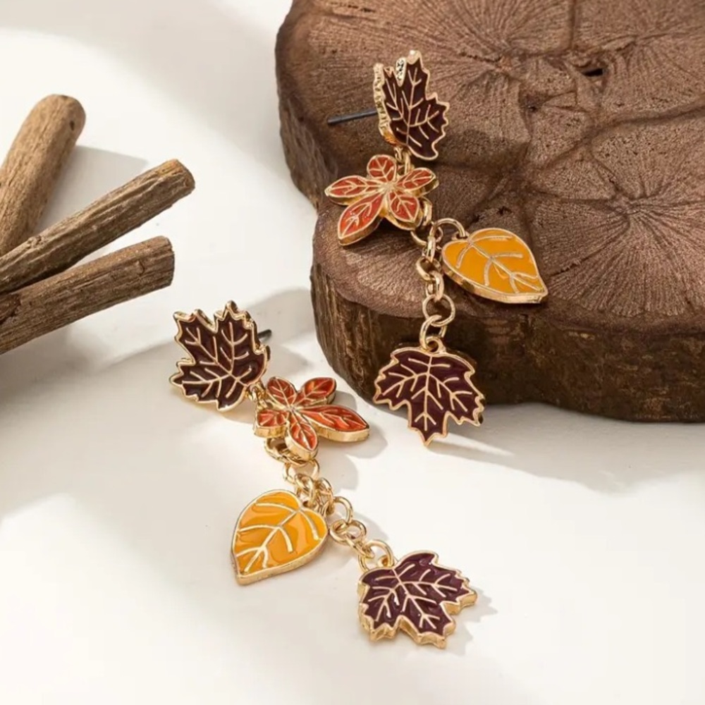 Autumn Leaves Dangle Earrings